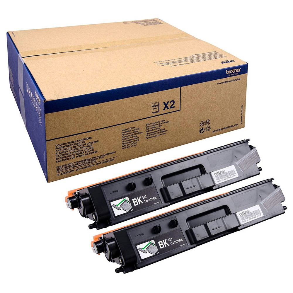 Brother TN329BKTWIN tonercartridge 2x zwart