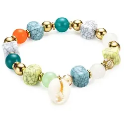 DINE 'N' Dance Armband Beads Muschelanhänger Modeschmuck