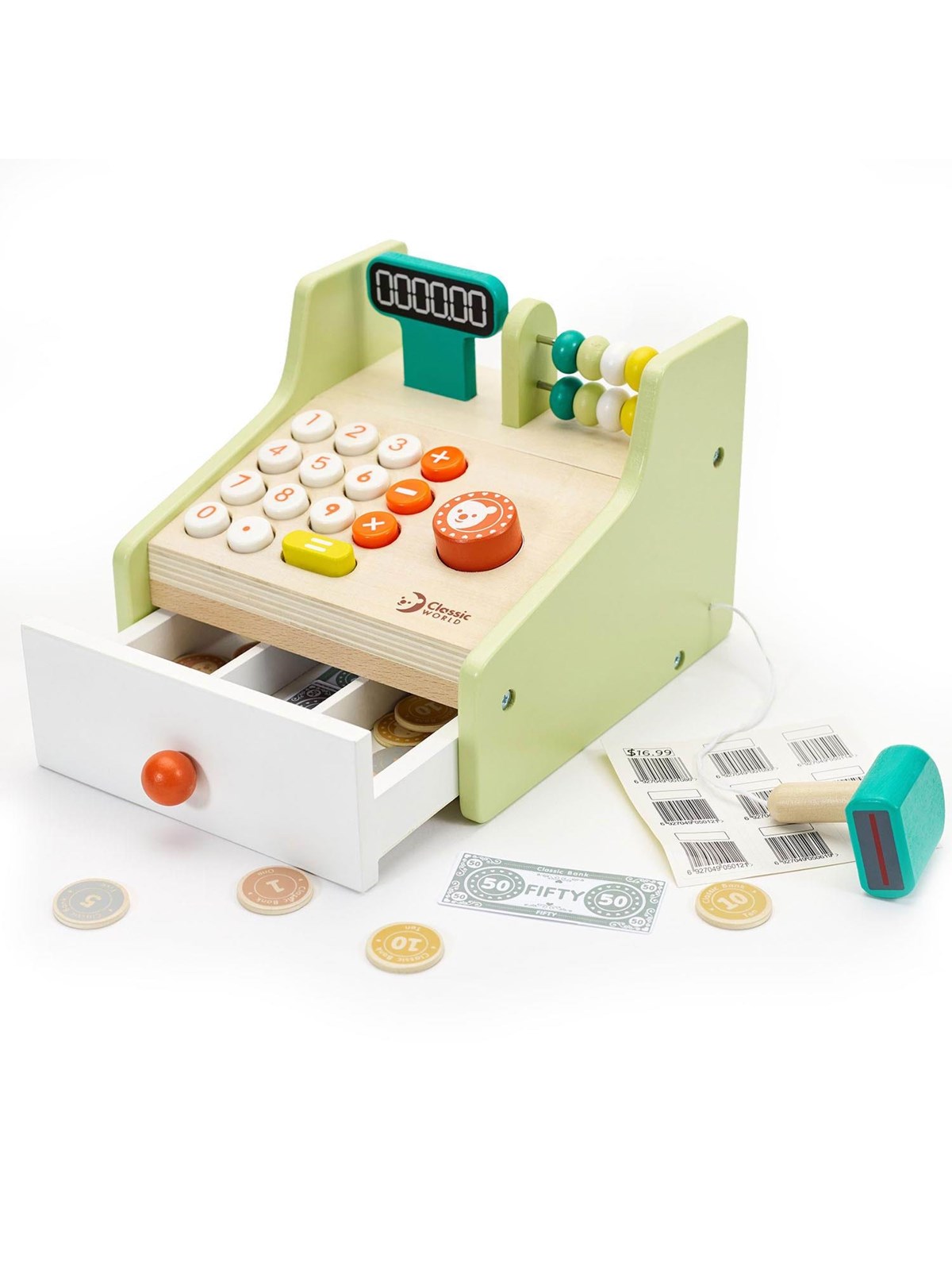 Classic World Wooden Cash Register