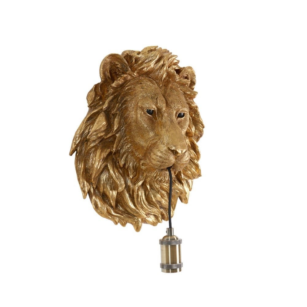 Light & Living Wandlamp Lion brons leeuw