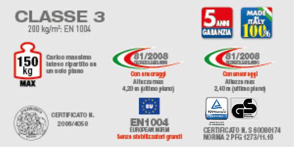 Facal Alumito AMMX Trabattello professionale in alluminio 5,4 metri