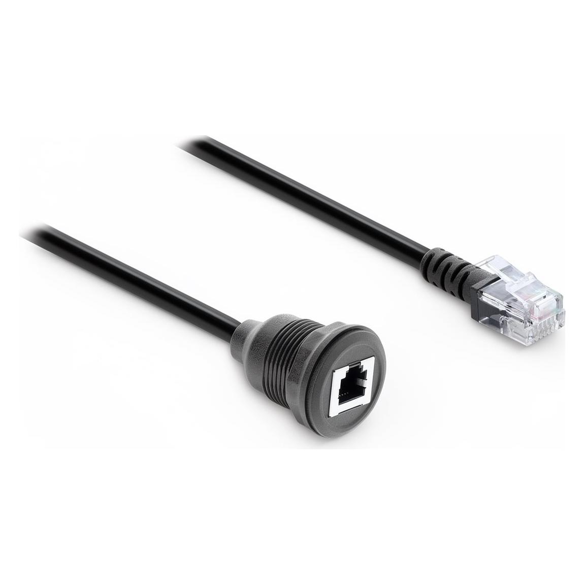 Delock Kabel RJ12 Stecker zu RJ12 Buchse zum Einbau 50 cm schwarz (91086) (91086)
