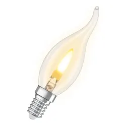 OSRAM E14 LED Classic BA35 Flame 1W 1800K 20lm klar – Flammeneffekt Lampe
