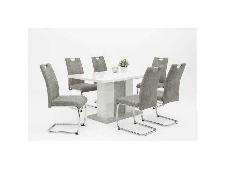 Freischwinger La Paz Microfaser 43 x 98 x 59cm Grau/Vintage Grau 2er Set