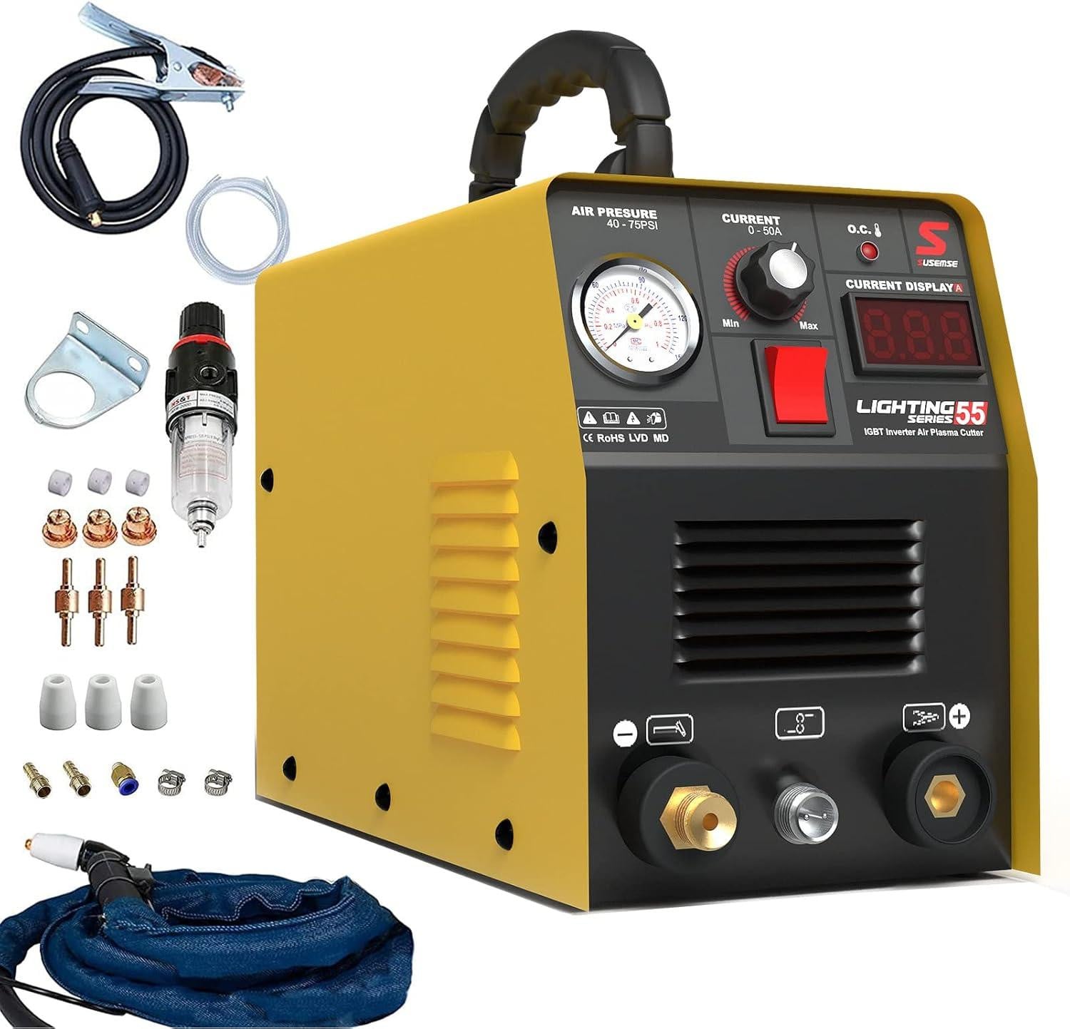Selius Plasmasnijder 55 ampère IGBT inverter plasma cutter CUT55 met plasmabrander