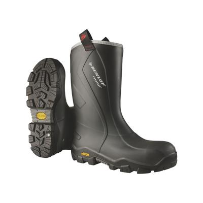 Sicherheitsstiefel DUNLOP "Purofort+ Reliance full safety mit Vibram" Gr. 42, grau (grau (charcoal)), 42, Obermaterial: 100% Textilmaterial TEXMAT., Schuhe