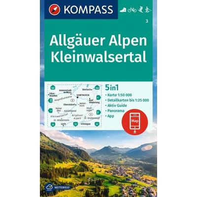 KOMPASS Wanderkarte 3 Allgäuer Alpen, Kleinwalsertal 1:50.000, Sonstige von , KOMPASS Freytag & Berndt, 978-3-99121-952-1