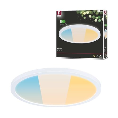 Paulmann Atria Shine LED Inbouwpaneel, Rond, Wit, IP44, 14,8W, 2250lm, Diameter: 29,8 cm