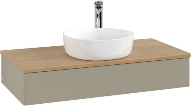 Villeroy und Boch Villeroy & Boch Antao Waschtischunterschrank 1000x190x500mm L09051HK mit Beleuchtung FK/AP: HK/1