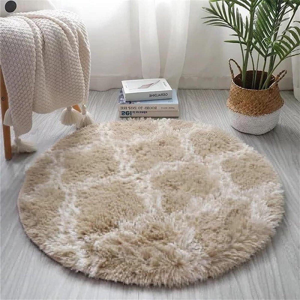 Geometric Vloerkleed Blossom - Ster Vorm - Bruin - Polypropyleen
