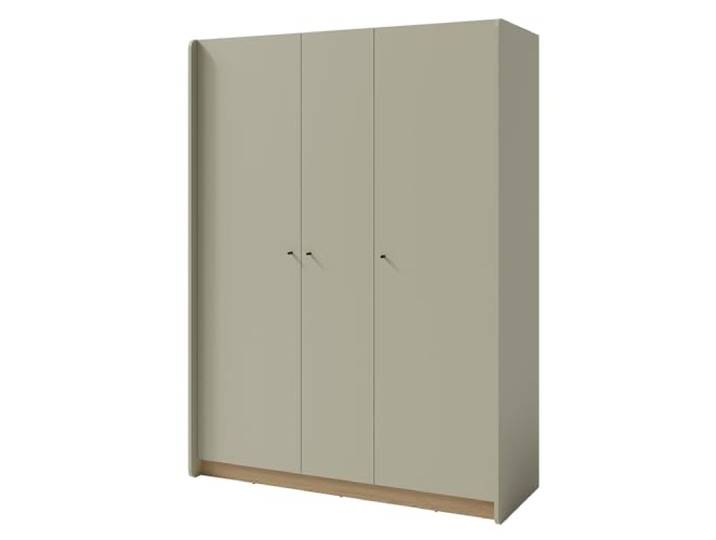 Lomadox Jugendzimmer Kinderzimmer Schrank Drehtürenschrank Kleiderschrank 145 cm in grün mit Eiche, 3-türig