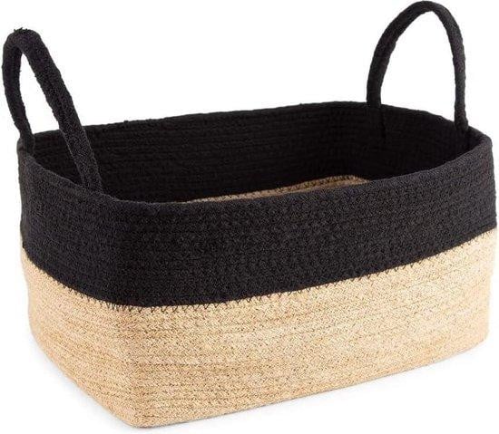 Magura Open Weave Opbergmand van Zeegras en Textiel voor Volwassenen