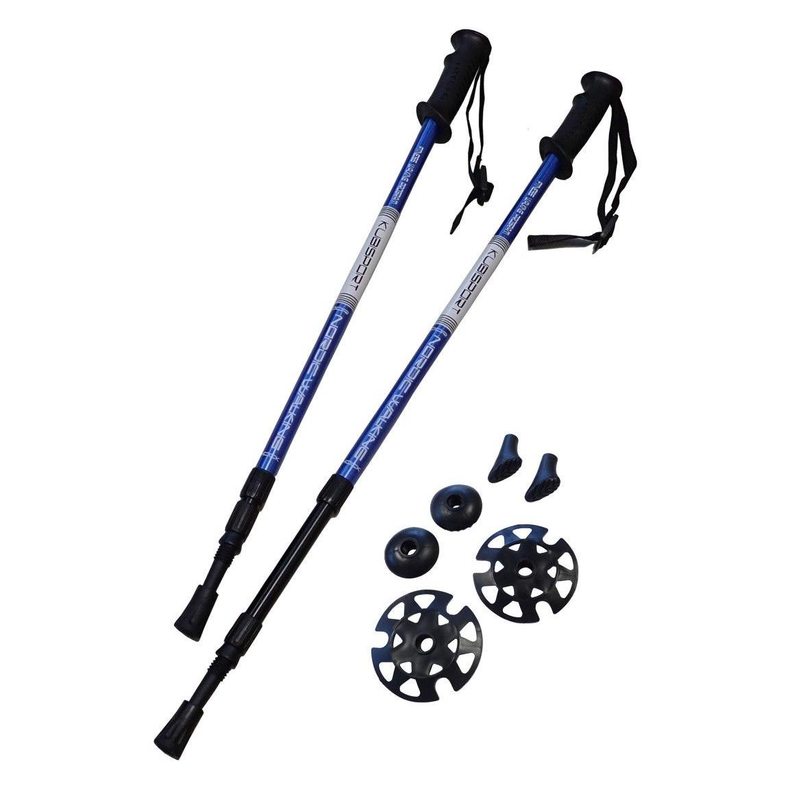 Crivit Kije Trekkingowe do Nordic Walking Składane Regulowane KUBISPORT 65-135 cm (54319562)