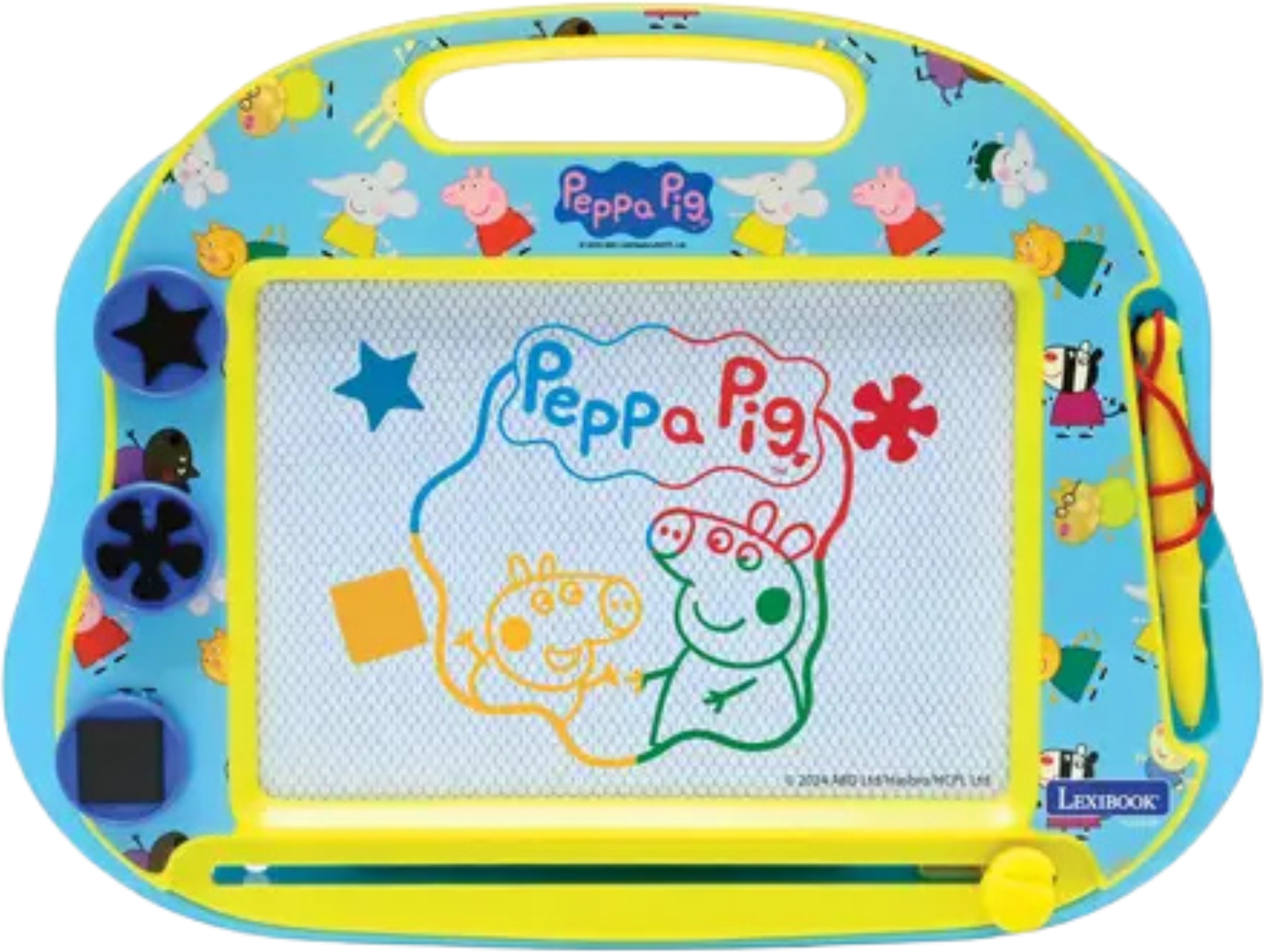 Lexibook Peppa Pig A5 Magnetic Multicolour Drawing Board for Children Aged 3 Years and Over