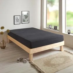 Traumschlaf Basic Single Jersey Spannbettlaken 70x140 cm | anthrazit - grau