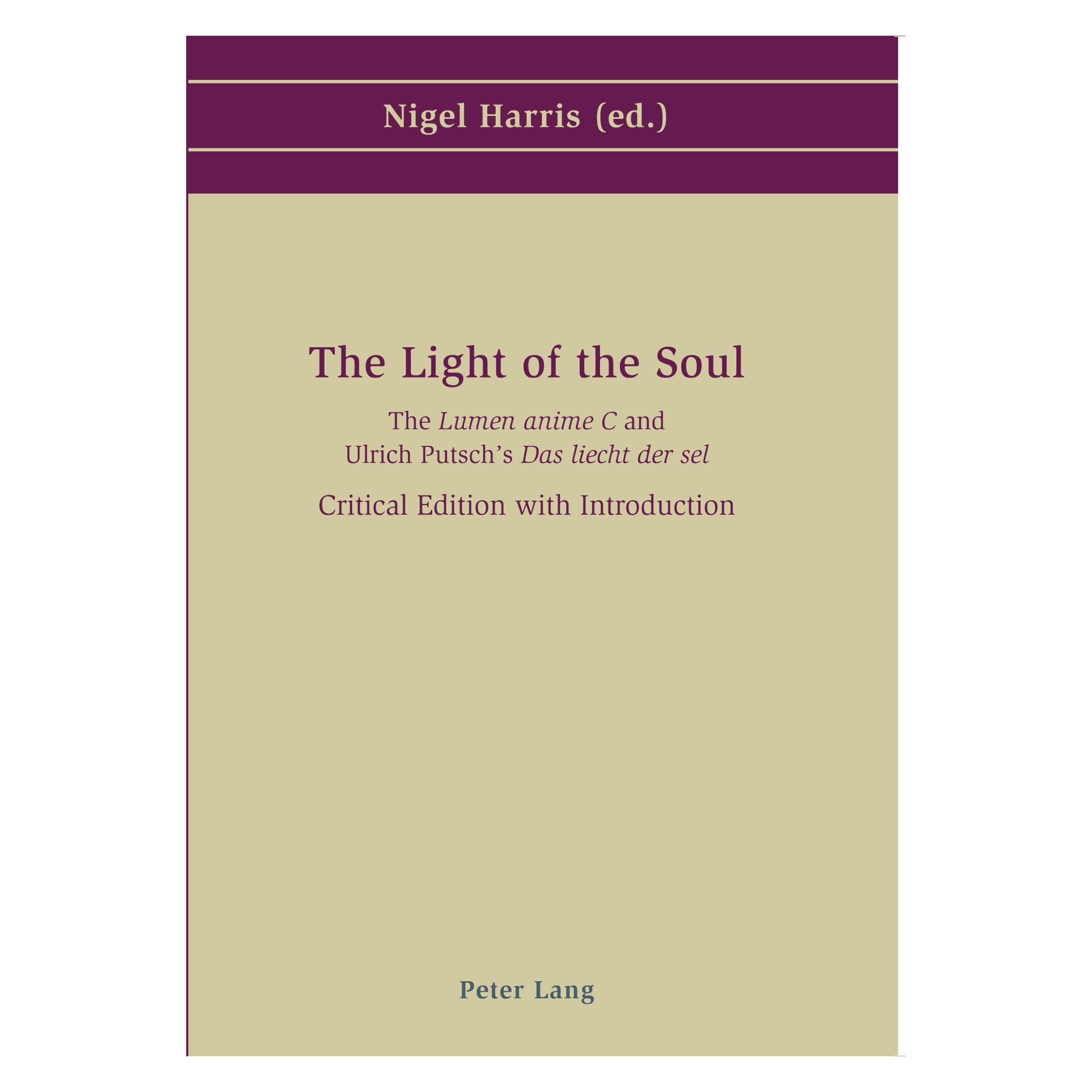 Peter Lang The Light of the Soul (Englisch, Softcover, Nigel Harris) (54571327)