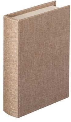 "Vintiquewise 8"" Classic Linen-Covered MDF Book Box Vintage-Style Decorative Storage Case for Keepsakes Jewelry & Documents"
