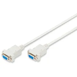DIGITUS Null-Modem Anschlusskabel, 1,8m, beige