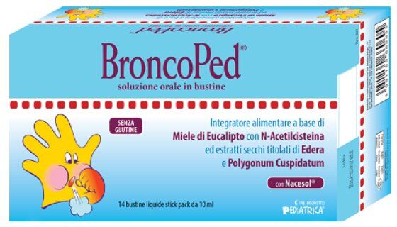 PEDIATRICA Srl BroncoPed Soluzione Orale, 14 Stick Pack da 10 ml