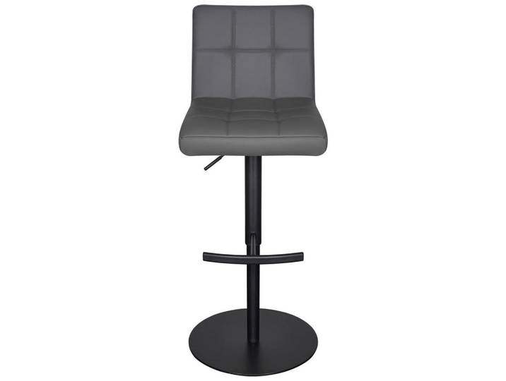 Livetastic Barhocker, Grau, Schwarz, Metall, Leder, Echtleder, Rindleder, Drehteller, 43x92x113 cm, Sitzfläche 360° drehbar, Esszimmer, Barmöbel, Barhocker