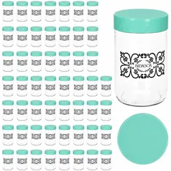 54er Set Ida Aufbewahrungsglas 0,5 L Vorratsgläser mint Müsli Nüsse Kräuter