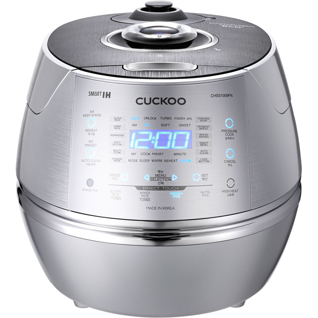 Cuckoo Reiskocher 1,80l CRP-CHSS1009FN, Induktions-Druck