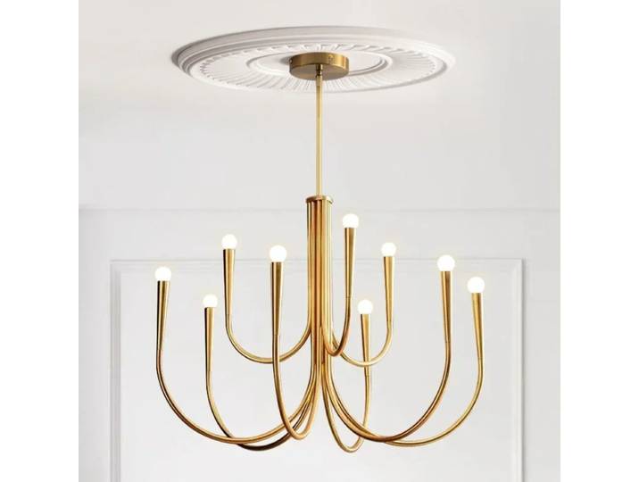 Moderne LED branche lustres français rétro salon salle à manger chambre décor Art suspension suspension luminaires médiévaux