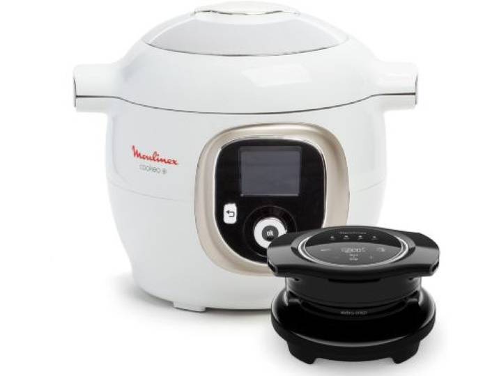Moulinex - Cookeo Ce85xaf0 Cookeo+ Blanc - 6 L - 9 Modes De Cuisson + Couvercle Extra Crisp