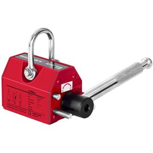 Steinberg-Systems Lasthebemagnet SBS-ML 100, mit Handhebel, 100 / 30 kg Traglast zum Heben von Flach- und Rundmaterial