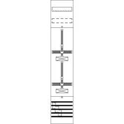 Striebel & John FD19DR Zählerfeld DPB 2-st.NH00 Reit, mit Dreipunkt-Befestigung, 9RE 2CPX054063R9999