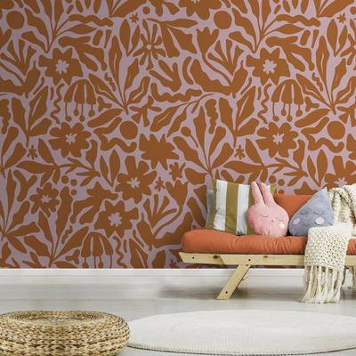 Fototapete SUPERFRESCO EASY "Grafik Joy", braun (rosa), H:2,8m L:2,8m, Vlies, Tapeten, Design Tapeten