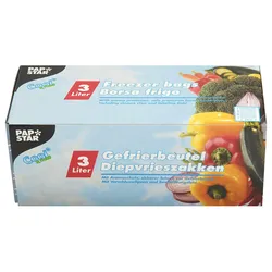 PAPSTAR Gefrierbeutel 14158 transparent 3,0 l