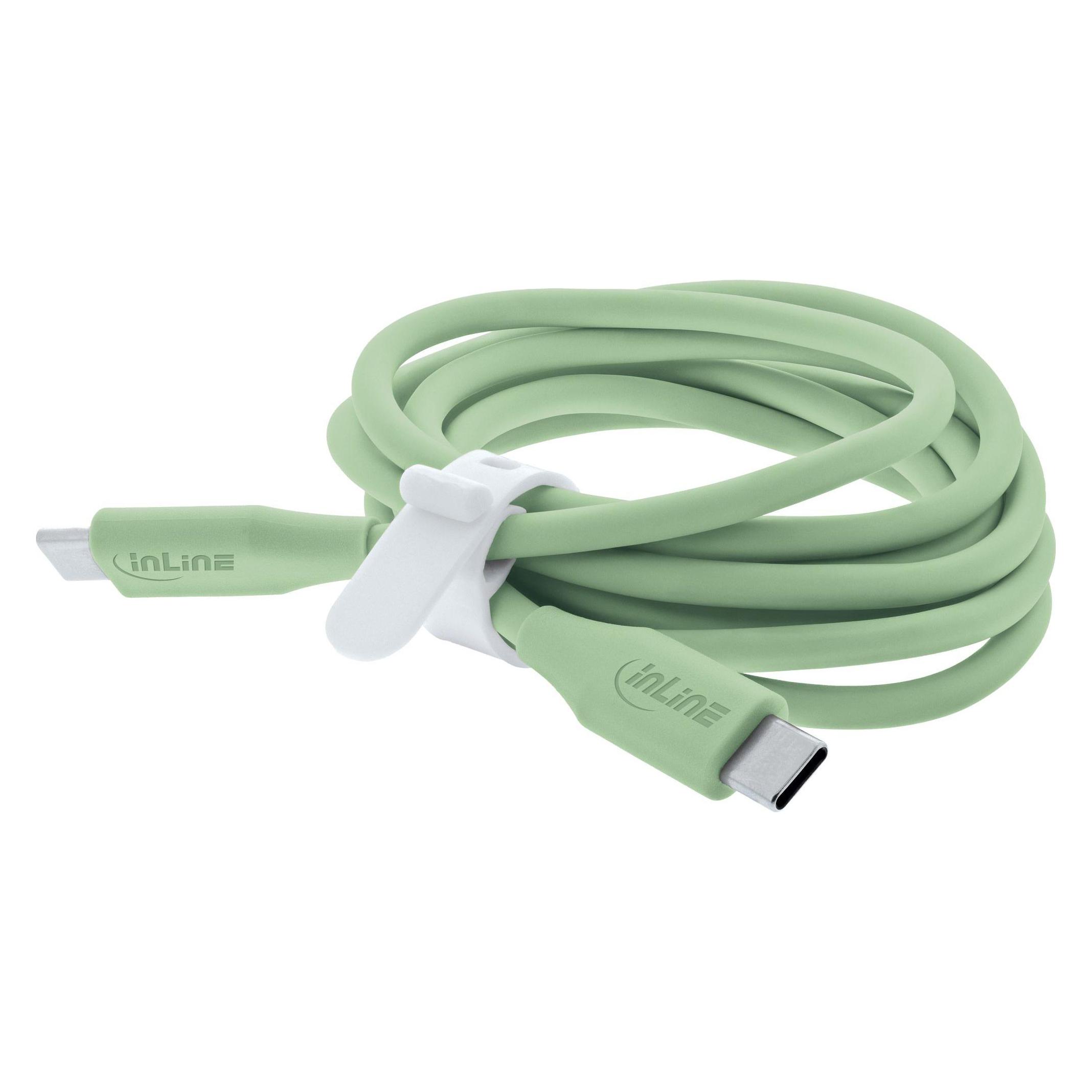 InLine USB 2.0 Kabel (2 m, USB 2.0, 100 W) (35892G)