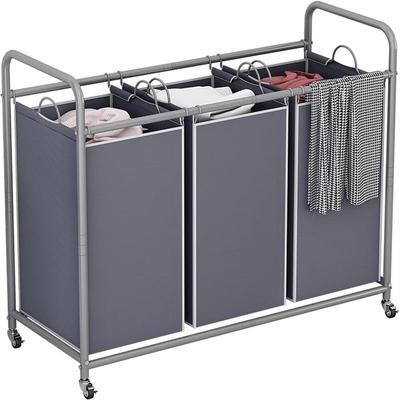 No "3Bag Laundry Basket Hamper Laundry - 33.46""L x 15.75""W x 32.68""H"