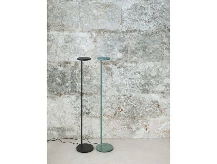 Oblique F Lampadaire 3000K Glossy Sage - Flos - Salon / séjour - Aluminium