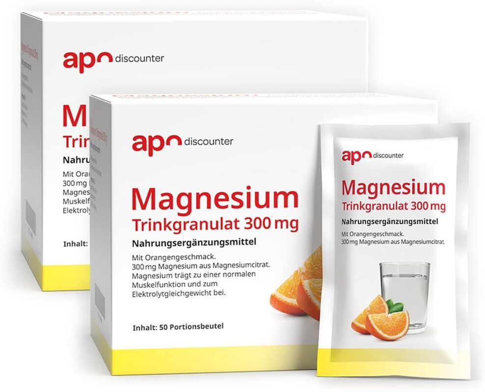 Magnesium 300 mg von apodiscounter 2x50X6g