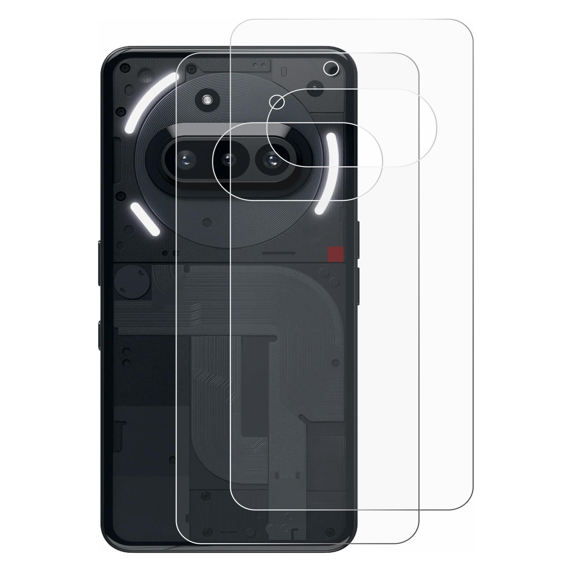 ScreenLeaf Schutzfolie für Nothing Phone (3a) (Rückseite) Displayschutz Display Schutz Folie Klar Transparent (Nothing Phone (3a)) (6158581)