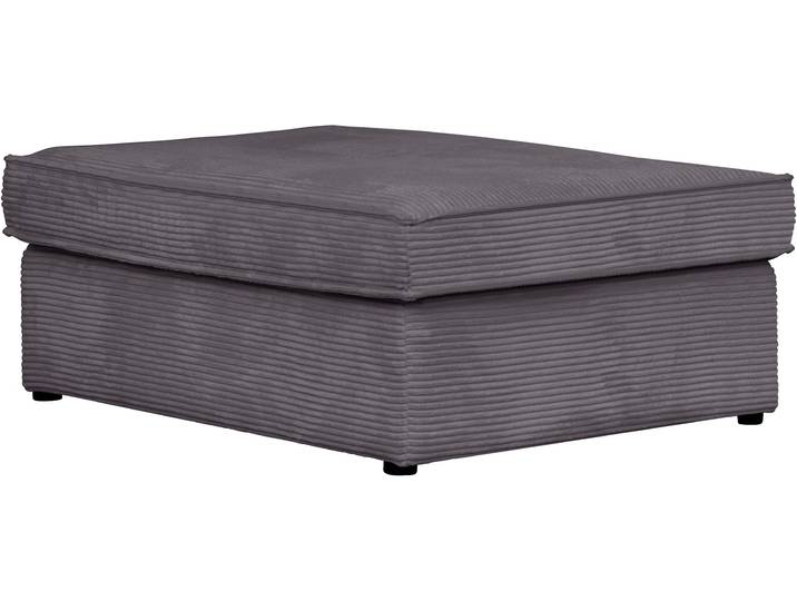 Polsterhocker, 100% Polyester, Grau, 100×80 cm, Modern, RAUM.ID Florid