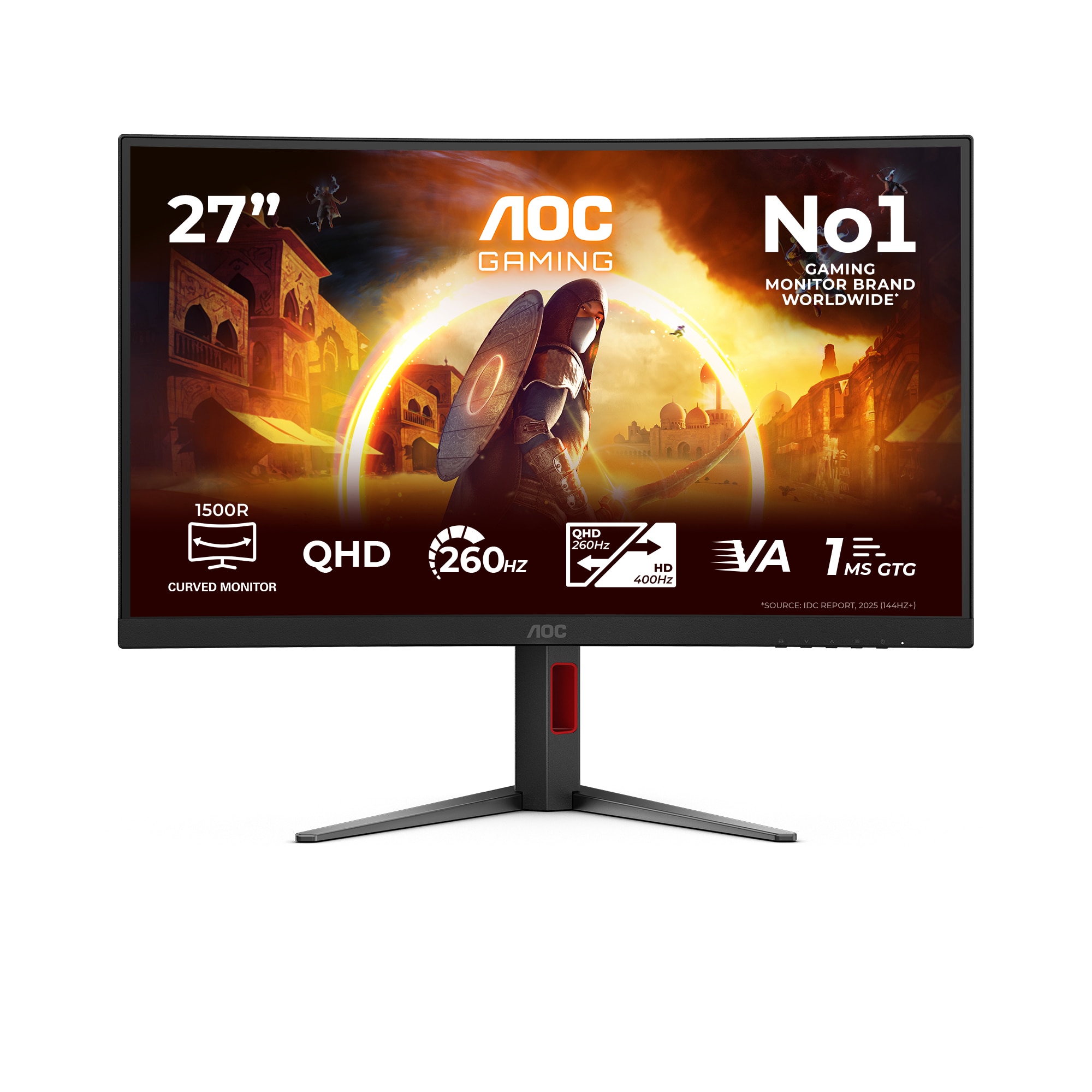 AOC Gaming G4 CQ27G4Z2 27 Zoll WQHD VA Panel 16:9 260 Hz Dual Mode Monitor