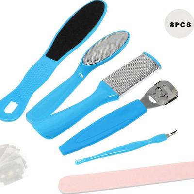 Friendly Fresh Finds Foot Care Set Octopus Fish Eye Exfoliating Heel Sharpener, Heel Cracking & Cramping Removal Files, And Sole Scrub multi