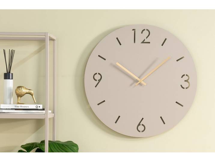 Designer Uhr Zevira - Taupe - Luxusbetten24