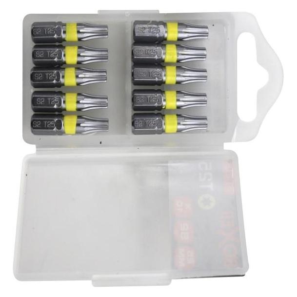 Boxer TORX 25 bitssaet gul 10 stk. (31218)