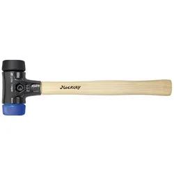 Wiha Schonhammer Safety weich/mittelweich mit Hickory-Holzstiel, Rund-Schlagkopf 60 mm