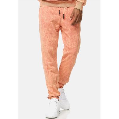 Sweathose RUSTY NEAL, Herren, Gr. XXL, EURO-Größen, orange, 100% Baumwolle, Hosen Sweathose, mit verwaschenem Muster