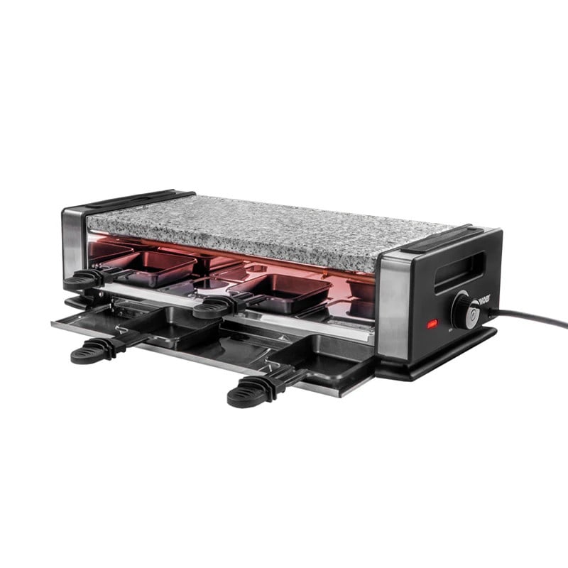 Unold AG Unold 48760 Raclette Delice Basic 1.200 Watt schwarz/silber Naturstein