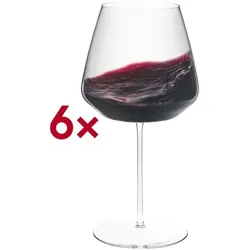 Rona Weinglas mundgeblasen Burgundy Santorini 690 ml ungeeicht 6 Stück transparent, 22 cm