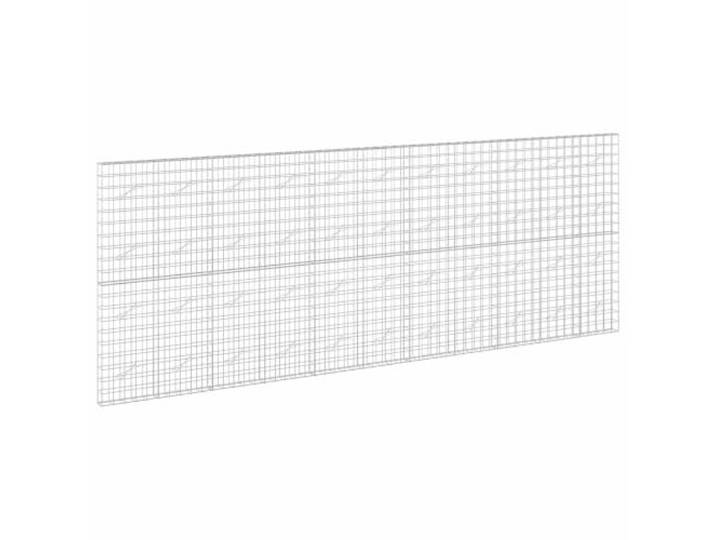 vidaXL Gabione mit 3,5 mm Draht und 10x10 cm Maschen 550x10x200 cm Robuste Konstruktion: Hält allen Wetterbedingungen stand. Einfache Montage: Schneller Aufbau mit Haken- und Clipsystem