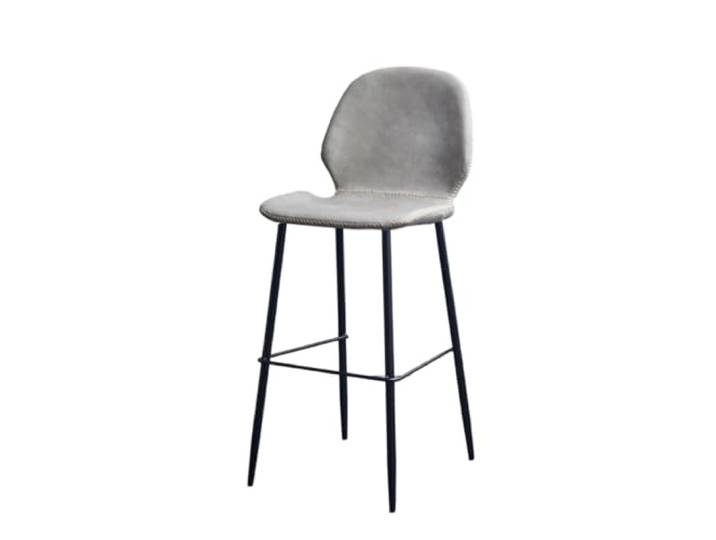 VNCdfhETs Barstuhl Lederbarhocker, Moderner Barhocker Aus Schmiedeeisen for Cafés Barhocker(Light Gray)