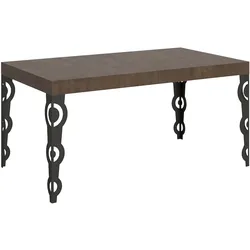 Itamoby Karamay Ausziehtisch 160/244x80 cm Walnuss Anthrazit Beine