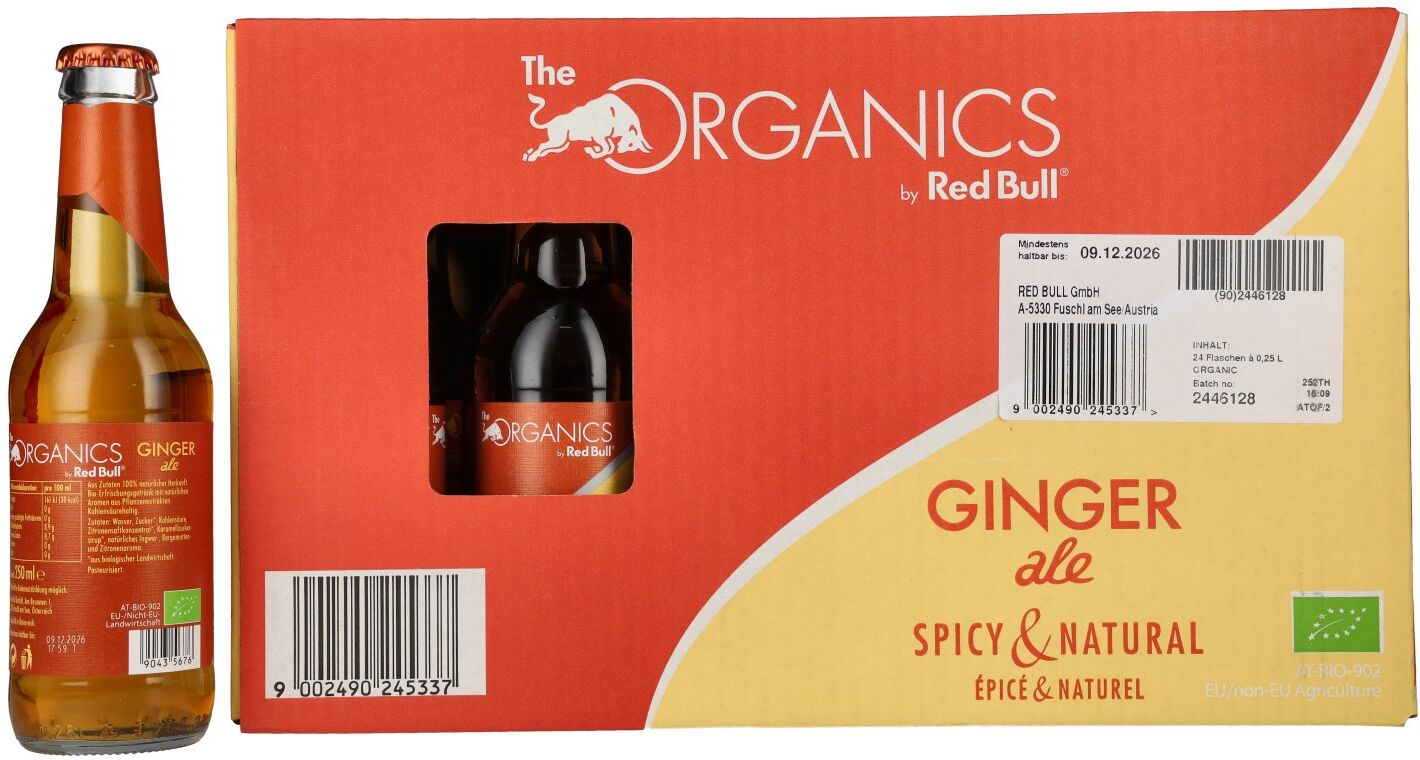 Red Bull Organics by Red Bull GINGER ale 24x0,25l